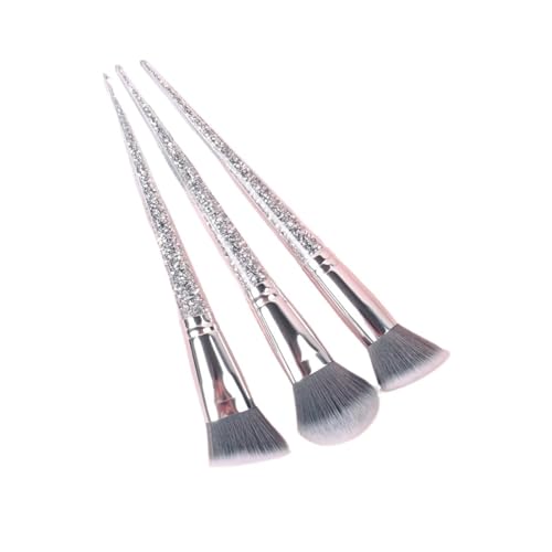 WENH 3 stücke Make-Up Pinsel Rouge Concealer Lidschatten Quicksand Silber Diamant Transparent Kristall Bohrer Griff Fan Pinsel Make-Up-Tools WENH 3 stücke Make-Up Pinsel Rouge Concealer Lidschatten Quicksand Silber Diamant Transparent Kristall Bohrer Griff Fan Pinsel Make-Up-Tools von WENH