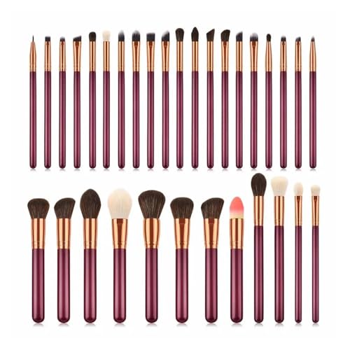 WENH 32-teiliges Make-up-Pinsel-Set, weicher Synthetikkopf, Holzgriff, Pinsel for Foundation, Lidschatten, Power Lip, Gesichts-Make-up-Pinsel for Frauen WENH 32-teiliges Make-up-Pinsel-Set, weicher Synthetikkopf, Holzgriff, Pinsel for Foundation, Lidschatten, Power Lip, Gesichts-Make-up-Pinsel for Frauen von WENH