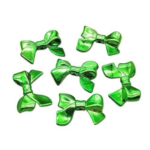 WENH 33x24mm 100 stücke Solide Wirkung Bögen Form Perlen for Handgemachte Ohrringe/Halskette DIY Teile. schmuck Erkenntnisse & Komponenten(Green) von WENH