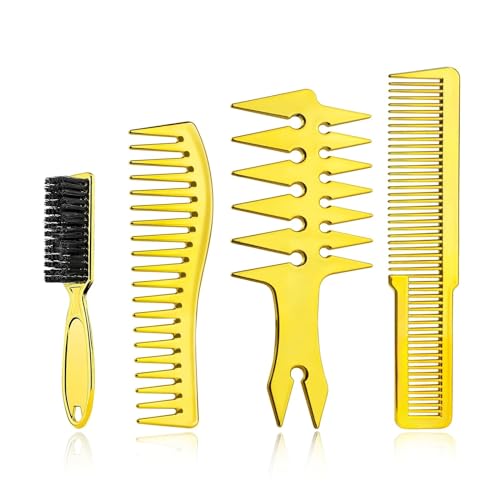 WENH 4PCS Gold Silber Set Enthält Wasser Spray Männer Öl Kopf Verblassen Kamm Kämme Hals Pinsel Duster Friseur Styling werkzeug WENH 4PCS Gold Silber Set Enthält Wasser Spray Männer Öl Kopf Verblassen Kamm Kämme Hals Pinsel Duster Friseur Styling werkzeug von WENH