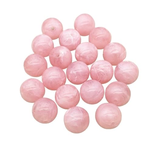 WENH 6mm-20mm Acryl Marmor Effekt Runde Perlen for Handgemachte Halskette Ohrringe DIY Teile, Schmuck Erkenntnisse & Komponenten(Burgundy,12mm 500pcs) von WENH