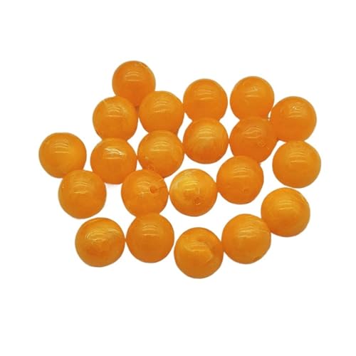 WENH 6mm-20mm Acryl Marmor Effekt Runde Perlen for Handgemachte Halskette Ohrringe DIY Teile, Schmuck Erkenntnisse & Komponenten(Chocolate,20mm 100pcs) von WENH
