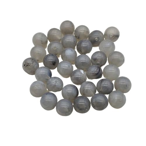 WENH 6mm-20mm Acryl Marmor Effekt Runde Perlen for Handgemachte Halskette Ohrringe DIY Teile, Schmuck Erkenntnisse & Komponenten(PURPLE,6mm 4000pcs) von WENH