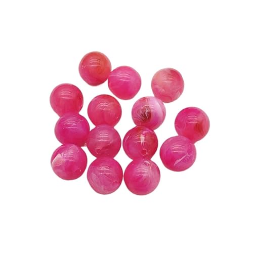 WENH 6mm-20mm Acryl Marmor Effekt Runde Perlen for Handgemachte Halskette Ohrringe DIY Teile, Schmuck Erkenntnisse & Komponenten(Silver,18mm 150pcs) von WENH