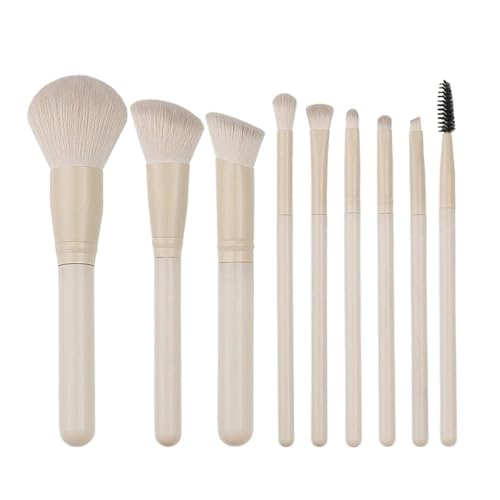 WENH 7PCS Kosmetik Pinsel Qualität Make-Up Pinsel Set Mit Lidschatten Augenbraue Foundation Schönheit Make-Up-Tool(Coffee 9pcs opp) von WENH