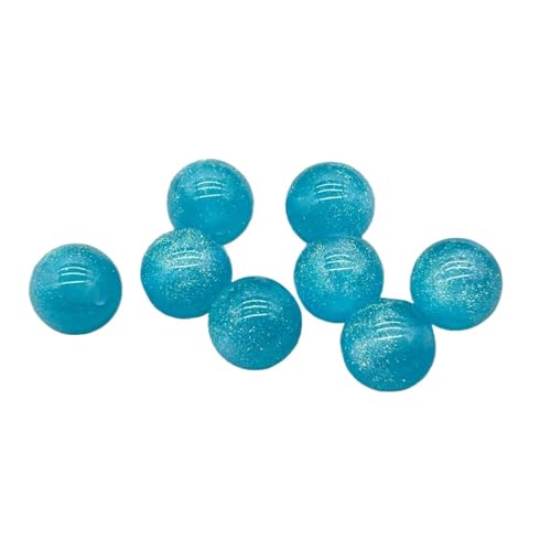 WENH 8/10/12/16mm Harz Pulver Runde Perlen for Handgemachte Armband/Ohrring/Halskette DIY Teile. schmuck Erkenntnisse & Komponente(Blue,16mm 200Pieces) von WENH