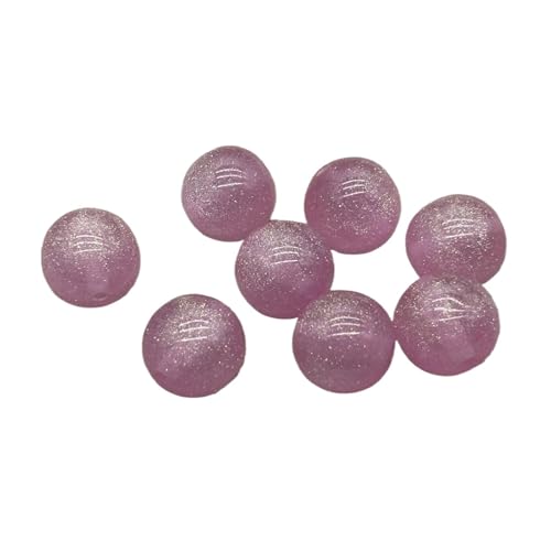 WENH 8/10/12/16mm Harz Pulver Runde Perlen for Handgemachte Armband/Ohrring/Halskette DIY Teile. schmuck Erkenntnisse & Komponente(Pink,10mm 1000Pieces) von WENH
