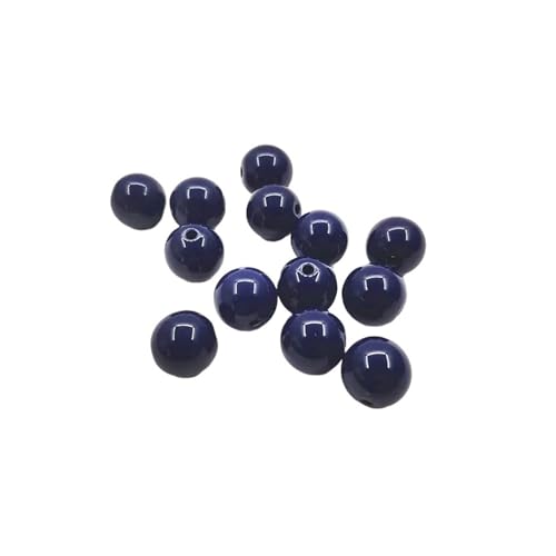 WENH 8-16mm Massive Acryl Runde Perlen for Halskette, Ohrringe Teile, handgemachten Schmuck DIY(PURPLE,10mm 800pcs per bag) von WENH