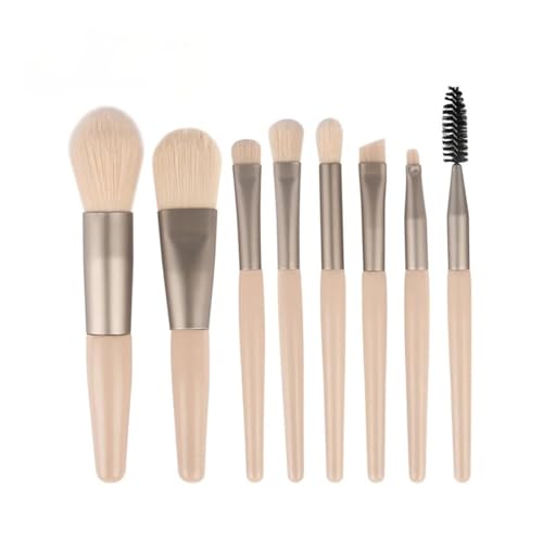 WENH 8Pcs Make-Up Pinsel Pro Rosa Pinsel Set Pulver Lidschatten Blending Eyeliner Wimpern Augenbrauen Make-Up Schönheit Kosmetik Pinsel(02) von WENH