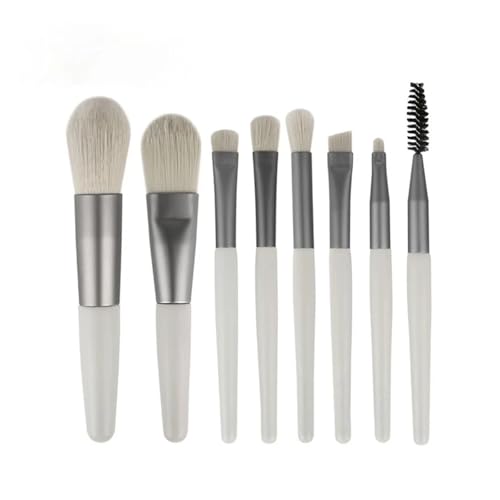 WENH 8Pcs Make-Up Pinsel Pro Rosa Pinsel Set Pulver Lidschatten Blending Eyeliner Wimpern Augenbrauen Make-Up Schönheit Kosmetik Pinsel(03) von WENH