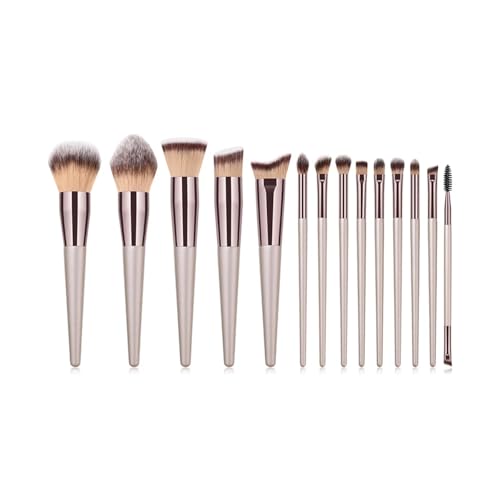 WENH 9/14-teiliges Make-up-Pinsel-Set in Champagner for Frauen, Foundation, Puder, Rouge, Lidschatten, Blending-Make-up-Pinsel, Schönheits-Kosmetik-Tools WENH 9/14-teiliges Make-up-Pinsel-Set in Champagner for Frauen, Foundation, Puder, Rouge, Lidschatten, Blending-Make-up-Pinsel, Schönheits-Kosmetik-Tools von WENH