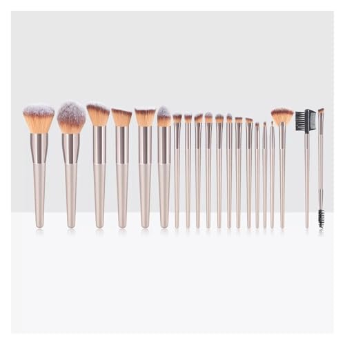 WENH Champagner Make-Up Pinsel Set for Frauen Kosmetische Foundation Puder Rouge Lidschatten Kabuki Blending Make Up Pinsel Beauty Tools(20pcs) von WENH