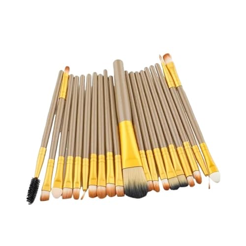 WENH Make-up Pinsel Set Foundation Lidschatten Blending Eyeliner Wimpern Professionelle Maquiagem Pinsel Werkzeuge(20PCS-Gold Brushes) von WENH