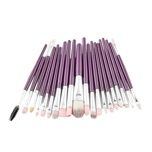 WENH Make-up Pinsel Set Foundation Lidschatten Blending Eyeliner Wimpern Professionelle Maquiagem Pinsel Werkzeuge(20PCS-Purple Brushes) von WENH
