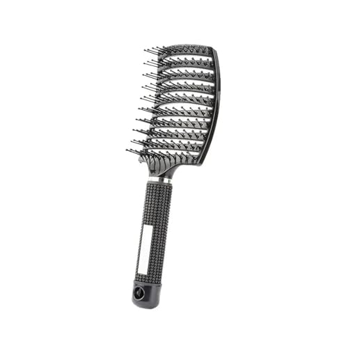 WENH Massagebürsten for Entwirren der Haare for Frauen, magischer Massagekamm for die Kopfhaut, schnell trocknendes Haar, glattes Haar, professionelle Haarstyling-Tools(Black) von WENH