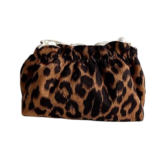 WENH Mode Frauen Perle Zipper Make-Up Tasche Große Kapazität Kultur Reise Veranstalter Beutel Damen Leopard Gedruckt Make-Up Taschen(S) von WENH