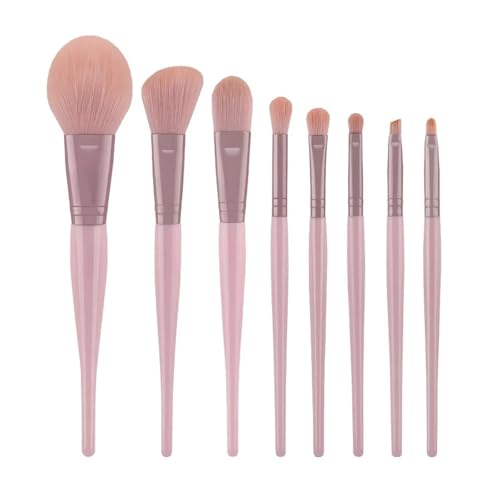 WENH Weiches Haar Puder Lidschatten Pinsel 7 Set 8 Set Make-up Pinsel tragbare Make-up Künstler Schönheit Werkzeuge Anfänger Make-up Pinsel Set(8 set fense) von WENH