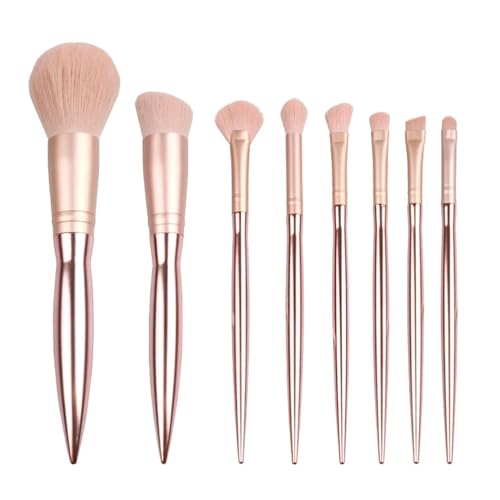 WENH Weiches Haar Puder Lidschatten Pinsel 7 Set 8 Set Make-up Pinsel tragbare Make-up Künstler Schönheit Werkzeuge Anfänger Make-up Pinsel Set(8 set meigui) von WENH