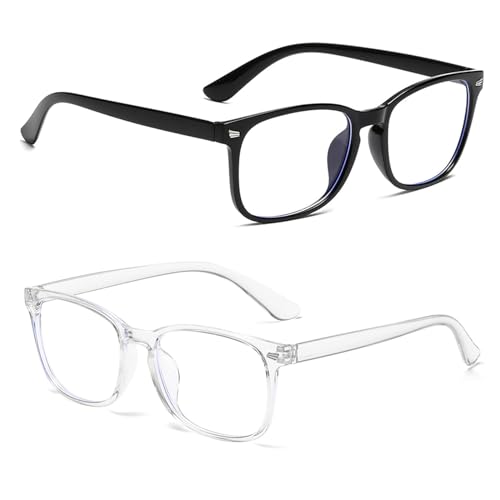 WENJION 2 Stück Blaulichtfilter Brille | Blaulichtbrille | Brille zum Schutz vor Blaulicht | Unisex Blaulichtbrille für Frauen & Männer WENJION 2 Stück Blaulichtfilter Brille | Blaulichtbrille | Brille zum Schutz vor Blaulicht | Unisex Blaulichtbrille für Frauen & Männer von WENJION