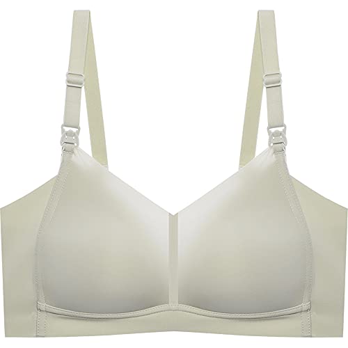 WENJUN Damen Nahtloser Still-BH Still-BH Still-BH Umstandsmode Wireless Bralette Unsichtbarer Komfort Convertible Basic BHs (Farbe: Grün, Größe: 80E) von WENJUNfuzhuang