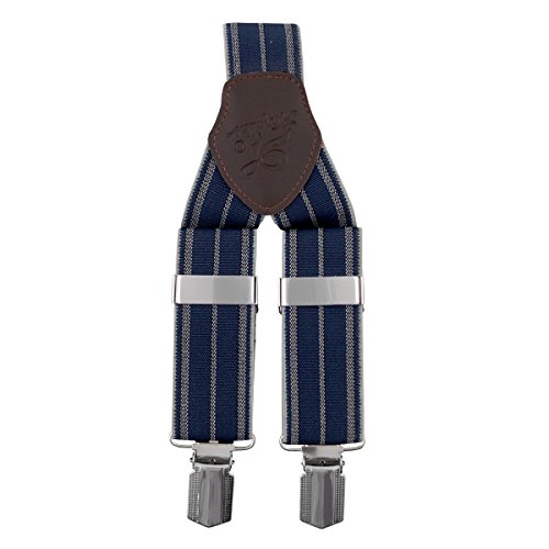 WENKO Hosenträger blau 3 Clips Y-Form blau 82-125 cm lang von WENKO