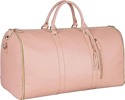 WENNEWU Tragbare Faltbare Damen-Kleidungs-Reisetasche, Reisetaschen Mit GroßEm FassungsvermöGen, FüR Frauen, MäNner, Jugendliche Und Kinder,Rosa von WENNEWU