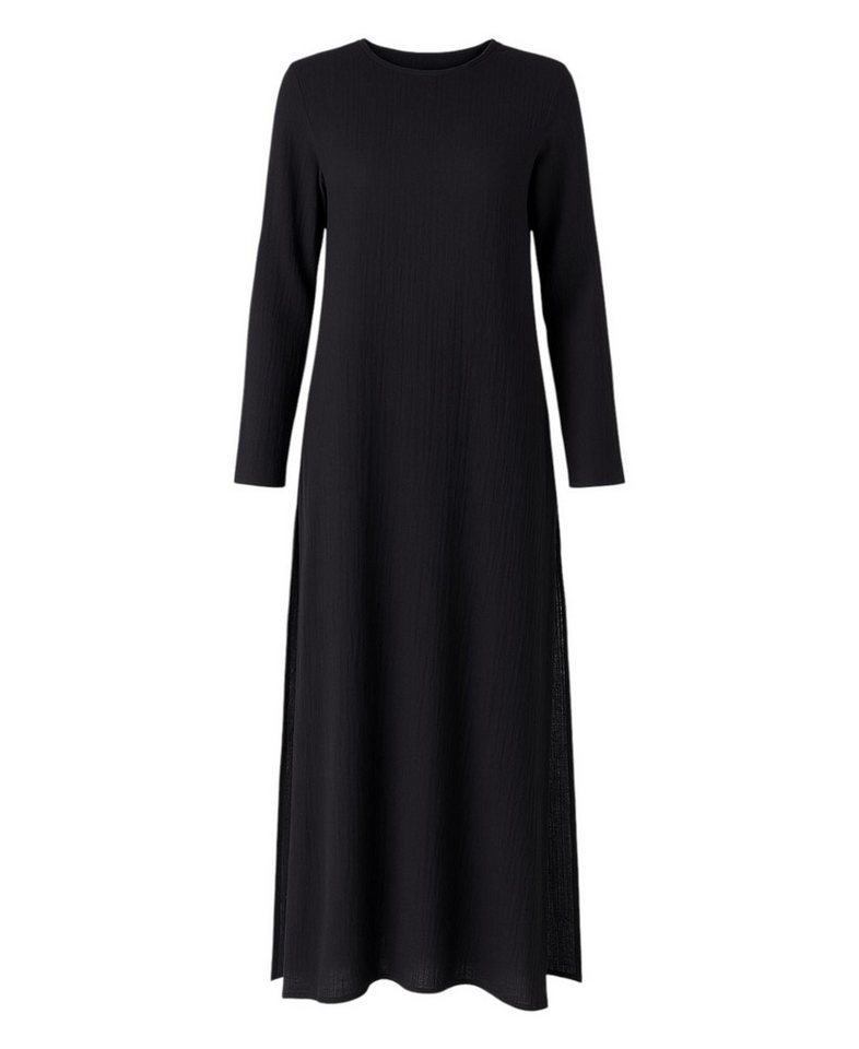 WENOR Longtunika Musselin 100 % Baumwolle 125 cm, Seitenschlitze, Modest Fashion 36–48 Seitenschlitze, figurumspielend, minimalistisches Design von WENOR