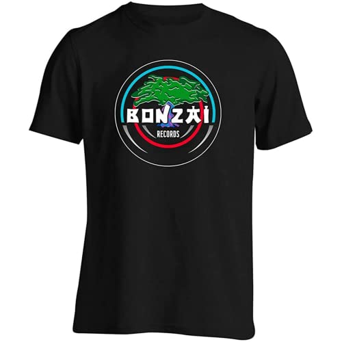 Bonzai Records T Shirt Techno Trance Hardcore Black L von WENROU