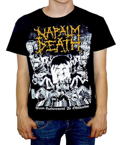 Records Napalm Death - from Enslavement to Obliteration Vintage T-Shirt XXL von Wenrou