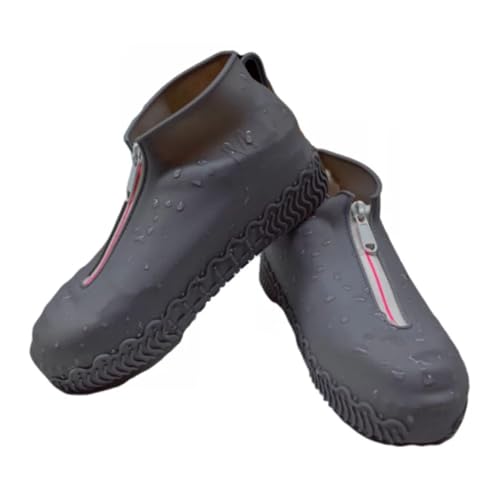 WENYOG Schuhüberzieher Wasserdicht Anti-slip Cover For Shoes Accessories Reusable Rain Covers Women Waterproof Shoe(GRAY,L) von WENYOG