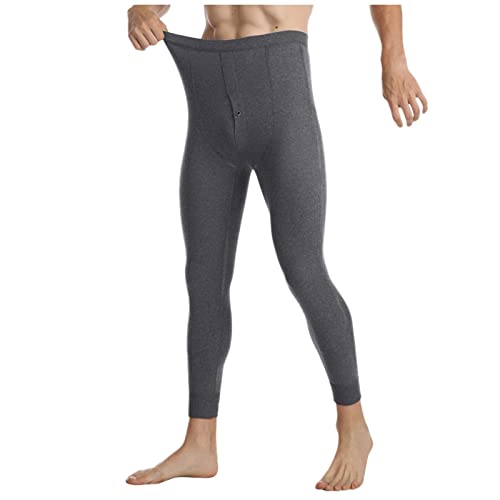 WENZHOU Herren 100% Merinowolle Thermounterhosen, Premium Merino Wolle Unterhosen Thermounterwäsche Warm/Extra warm Lange Unterhose für Herren Unterwäsche lang mit Innenfleece Thermo Light von WENZHOU