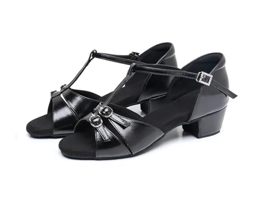 Latein-Tanzschuhe Für Damen Latin Dance Schuhe for Frauen 1 Paar Kinder Mode Tanz Mädchen Pu Tanzen Leistung(6,30) von WEOKDFHA