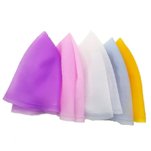 Strähnchenhaube Wiederverwendbare Silikon-Färbekappe for Hervorheben von Farbstoffen, Sicherheits- und atmungsaktiver Haken, Styling-Tool for Frauen, DIY-Haarfärbewerkzeug(1pcs-purple) von WEOKDFHA