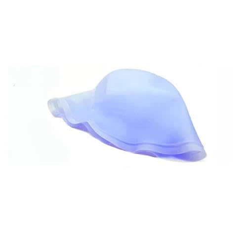 Strähnchenhaube Wiederverwendbare Silikon-Färbekappe for Hervorheben von Farbstoffen, Sicherheits- und atmungsaktiver Haken, Styling-Tool for Frauen, DIY-Haarfärbewerkzeug(Blue) von WEOKDFHA