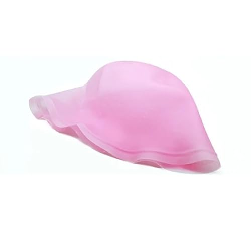 Strähnchenhaube Wiederverwendbare Silikon-Färbekappe for Hervorheben von Farbstoffen, Sicherheits- und atmungsaktiver Haken, Styling-Tool for Frauen, DIY-Haarfärbewerkzeug(Pink) von WEOKDFHA
