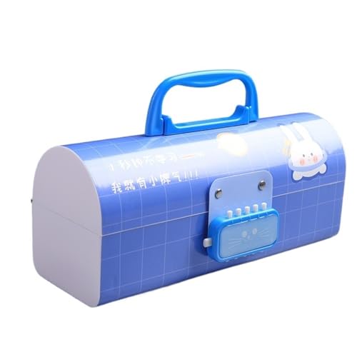 WEOKDFHA Federmäppchen Creative Password Pencil Case Große Kapazität Student Pen Multifunktions-Briefpapier Rosa Schulbedarf(H) von WEOKDFHA