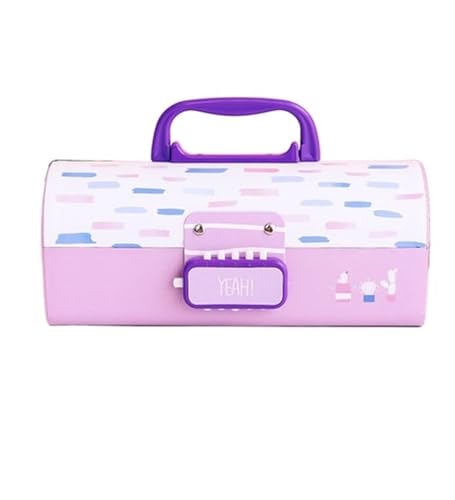 WEOKDFHA Federmäppchen Creative Pencil Box Multifunktional mit Code Lock Federmäppchen großer Kapazität for Jungen Mädchen Schule Schreibwaren Tragbares Büro(B) von WEOKDFHA