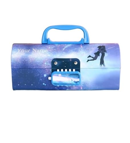WEOKDFHA Federmäppchen Creative Pencil Box Multifunktional mit Code Lock Federmäppchen großer Kapazität for Jungen Mädchen Schule Schreibwaren Tragbares Büro(C) von WEOKDFHA