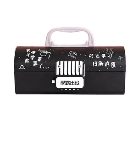 WEOKDFHA Federmäppchen Creative Pencil Box Multifunktional mit Code Lock Federmäppchen großer Kapazität for Jungen Mädchen Schule Schreibwaren tragbar(H) von WEOKDFHA