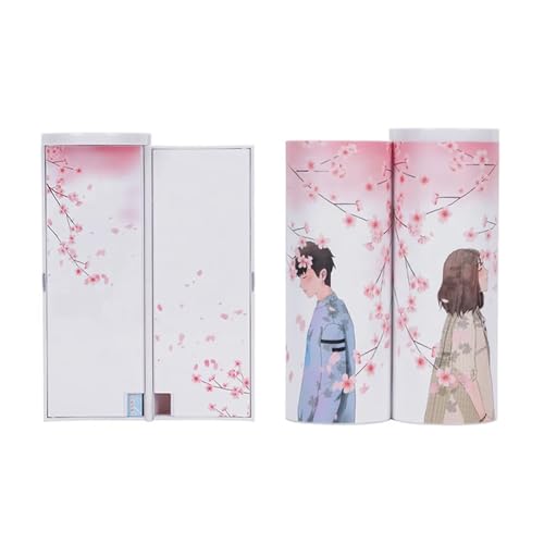 WEOKDFHA Federmäppchen Federmäppchen Einfacher Schulbedarf Schreibwaren Student Stylisches Lernwerkzeuge Rechner(Romantic Cherry) von WEOKDFHA