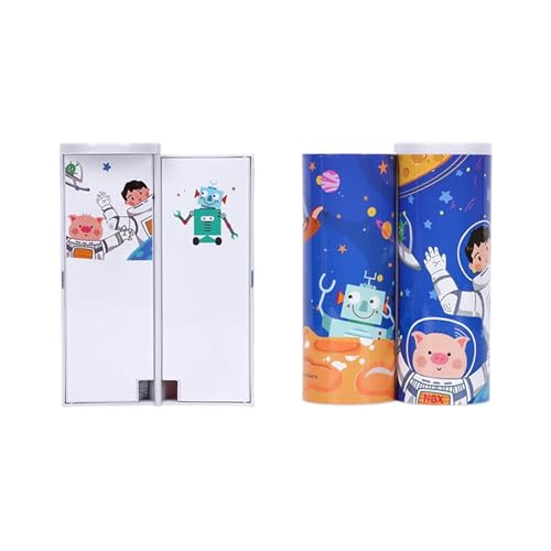 WEOKDFHA Federmäppchen Federmäppchen Einfacher Schulbedarf Schreibwaren Student Stylisches Lernwerkzeuge Rechner(Spaceman) von WEOKDFHA