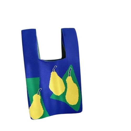 WEOKDFHA Knoten-Handgelenktasche Gestrickte Handtasche, modische gestrickte handgefertigte Einkaufstaschen, Knoten-Handgelenktasche mit hoher Kapazität for Mädchen(Color-8) von WEOKDFHA