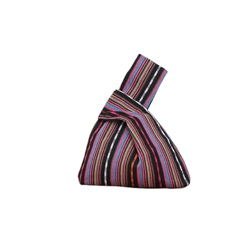 WEOKDFHA Knoten-Handgelenktasche Tragbare Knoten-Handgelenktasche for Damen, Baumwoll-Einkaufstasche, einfache Geldbörsen, Handtaschen, Einkaufstasche, Handy-Schlüsseltasche(Style 10) von WEOKDFHA