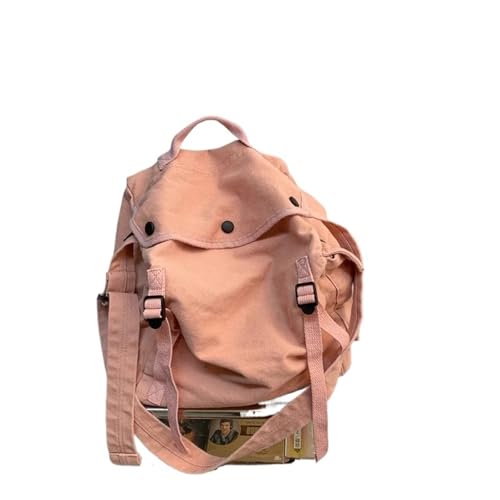 WEOKDFHA Messenger Bag Damen-Kuriertaschen aus dickem Segeltuch mit großem Fassungsvermögen, Designer-Handtaschen, vielseitige Reise-Umhängetasche, Unisex, Schul-Umhängetaschen(Pink) von WEOKDFHA