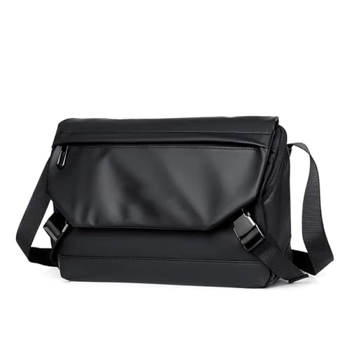 WEOKDFHA Messenger Bag Funktionelle Umhängetasche for Herren, einfache, Outdoor-Sport, Messenger-Schulranzen, mit großem Fassungsvermögen for(Black) von WEOKDFHA