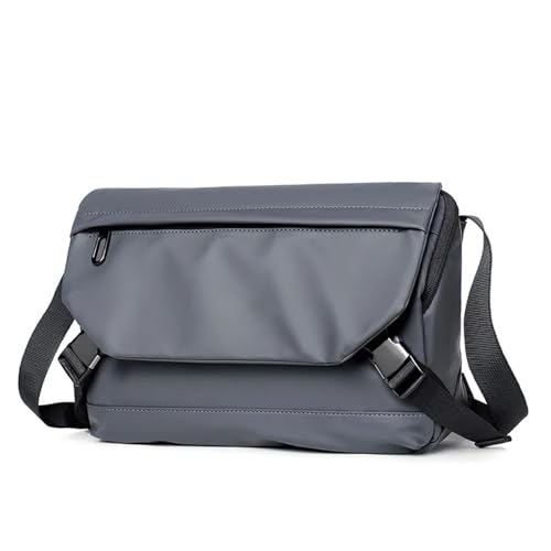 WEOKDFHA Messenger Bag Funktionelle Umhängetasche for Herren, einfache, Outdoor-Sport, Messenger-Schulranzen, mit großem Fassungsvermögen for(GRAY) von WEOKDFHA