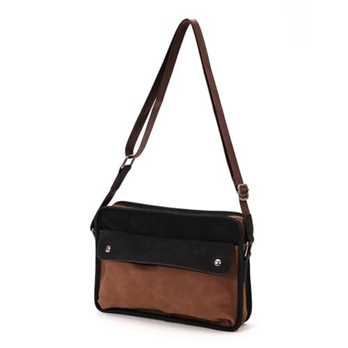 WEOKDFHA Messenger Bag Herren Messenger Bag Leder Aktentasche Schulter S for Männer Business Casual Reise Umhängetasche von WEOKDFHA