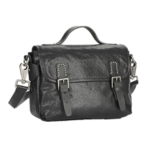 WEOKDFHA Messenger Bag Lässige Leder-Männer-Balck-Umhängetasche for den täglichen Gebrauch im Freien von WEOKDFHA