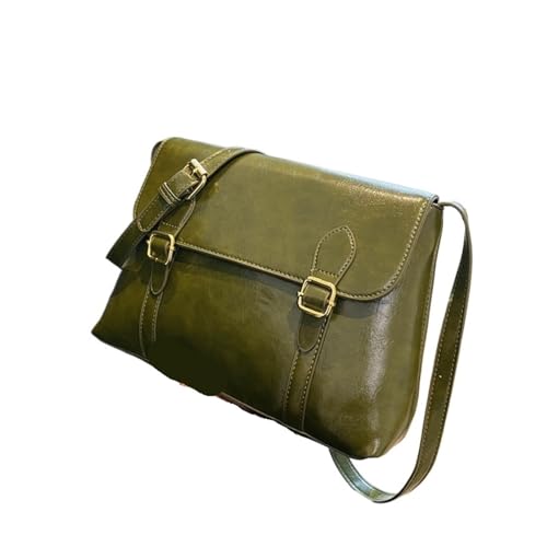 WEOKDFHA Messenger Bag Messenger Bag Retro Schulter Umhängetasche Damentasche(Green) von WEOKDFHA