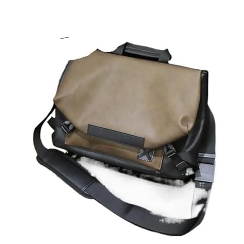 WEOKDFHA Messenger Bag Messenger Bag Umhängetasche Einzelne Herren Große Kapazität Leder Freizeit Einfach(Brown) von WEOKDFHA